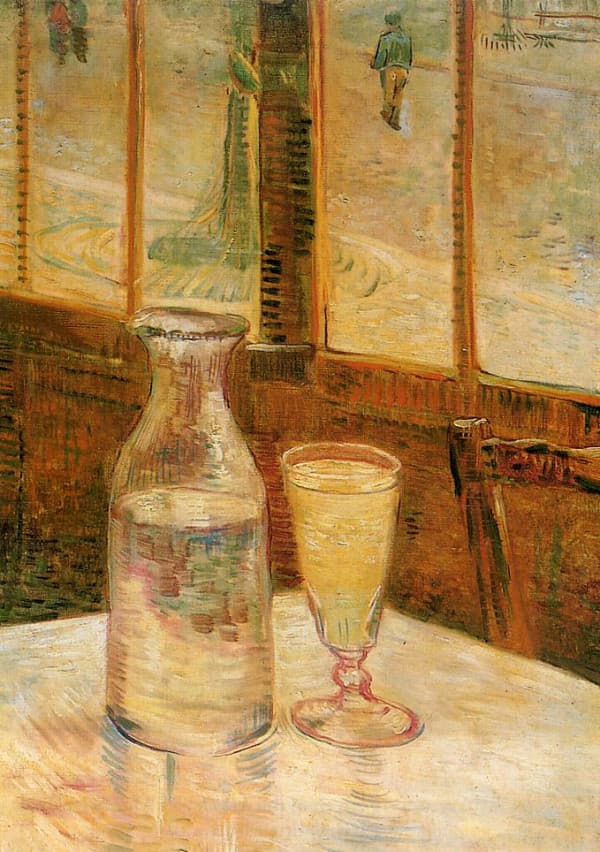 Obra "O Bebedor de Absinto" (Março de 1887) por Van Gogh.